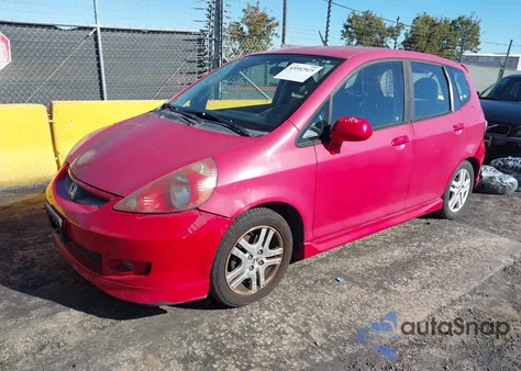 2007 Honda Fit Sport from USA, damaged, VIN JHMGD38617S016881